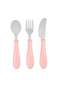 Beaba Sztuce ze stali nierdzewnej Old Pink 12 m+