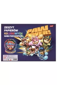 St. Majewski Paczka Zeszyt papierw kolorowych nabyszczanych A4 10 k. Psi Patrol 25 szt.