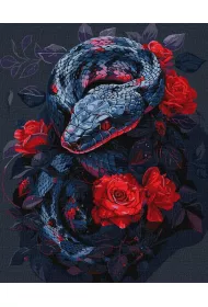 Ideyka Malowanie po numerach - Niebezpieczna r�a 40x50cm