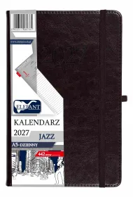 Kalendarz 2027 Jazz A5 dzienny czekoladowy