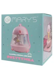 Marys Pozytywka lampka nocna LED r�owa