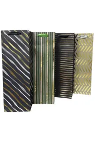 incood. Torba prezentowa 12x36 pasy, granat, ziele� mix
