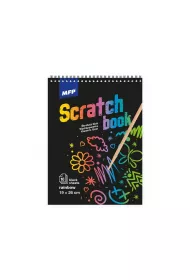 MFP Wydrapywanka t�czowa czarna 26x19 cm, 10 arkuszy