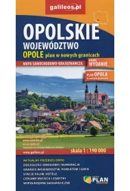 Opolskie wojew�dztwo 1:190 000 Opole plan w nowych granicach 1:22 500 Mapa samochodowo-krajoznawcza