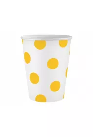 Godan Kubeczki papierowy Groszki ��te 250ml 6 szt.