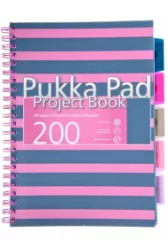 Ko�ozeszyt A4 Pukka Pad Navy kratka 100 kartek