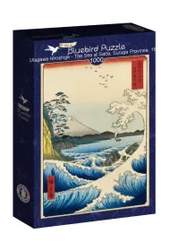 Puzzle 1000 el. Widok na morze w Satta, Hiroshige Bluebird Puzzle