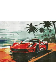 Ideyka Diamentowa mozaika - Wycieczka wzd�u� wybrze�a 30x40cm