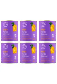 Quality Food Pulpa z mango Alphonso 99,9% mango Zestaw 6 x 850 g