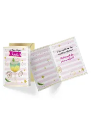Kukartka Karnet B6 PR-256 W dniu Twojego �wi�ta, drink