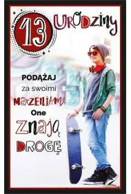 AbCard Kartka okoliczno�ciowa Urodziny 13 U91