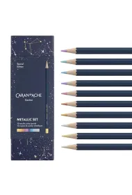 Carandache Kredki Cosmic Blue metaliczne 10 kolor�w