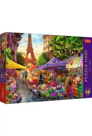 Puzzle 1000 el. Targ kwiatowy, Pary� Trefl
