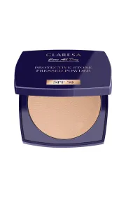 Claresa Protective Stone Pressed Powder puder prasowany utrwalajcy z filtrem SPF30 Universal 10 g