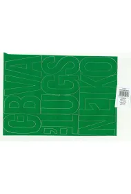 Artdruk Litery samoprzylepne 8 cm 8 arkuszy zielony