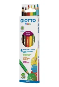 Kredki Mega 6 kolor�w GIOTTO