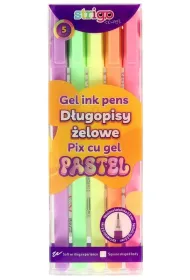 D�ugopis �elowy 5 kolor�w pastel STRIGO SSC424 5 szt.