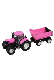 Traktor r�owy z wywrotk� Baczek