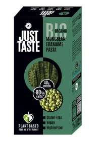 Just Taste Makaron proteinowy (z soi edamame i fasoli mung) fettuccine bezglutenowy 250 g Bio