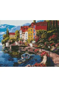 Ideyka Diamentowa mozaika - Poranek nad jeziorem 40x50cm
