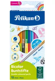 Pelikan Kredki dwustronne 24 kolor�w 12 szt.