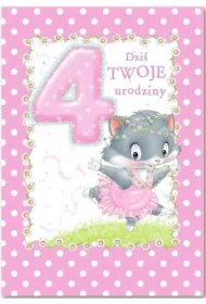 Trend Kartka okoliczno�ciowa Urodziny 4 MF09