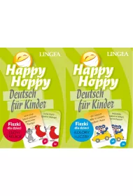 Pakiet Happy Hoppy. Deutsch fur Kinder. Fiszki dla dzieci: Cechy i relacje, Kolory i liczby