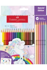 Faber-Castell Kredki sze�ciok�tne Unicorn 24 szt.