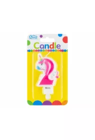 Godan �wieczka cyferka 2 z Jednoro�cem PF-SCJ2 7,8 cm