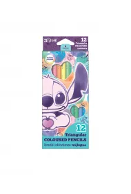 CoolPack KRedki o��wkowe tr�jk�tne Disney Fashion Stitch Pastel 12 kolor�w