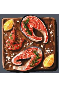 Ideyka Malowanie po numerach - Morski delikates 30x30cm