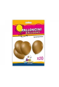 Balony metaliczne z�ote 26 cm 20 szt.