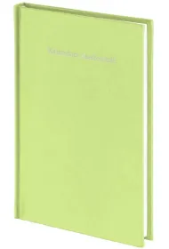 Kalendarz akad. 2026/2027 A5 tyg. Pastel zielony