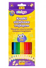Strigo Kredki owkowe trjktne 12 szt.