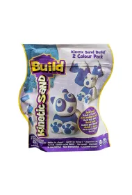 Kinetic Sand Build. Piasek konstrukcyjny 2 kolory niebieski-bia�y 454g * Spin Master