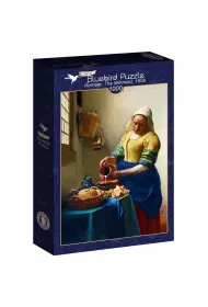 Puzzle 1000 el. Mleczarka, Vermeer Bluebird Puzzle