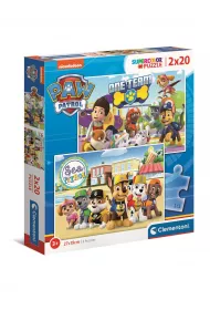 Puzzle 2 x 20 el. Supercolor. Psi Patrol Clementoni