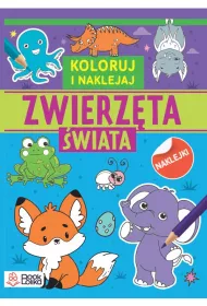 Zwierzta wiata. Koloruj i naklejaj