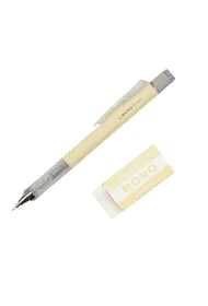 Tombow O��wek automat, Mono Graph 0,5mm pastel + gumka