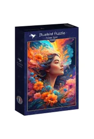Puzzle 1000 el. Pi�kno�� z kwiatami we w�osach Alipson
