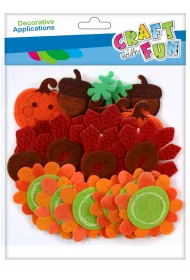 Craft with Fun Ozdoba dekoracje filcowe Jesie� 30 szt.