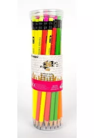 Fandy Owek grafitowy Neon HB z gumk (36szt) 36 szt.