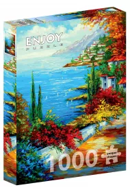 Puzzle 1000 el. Miasteczko nad morzem G3
