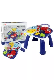 Stolik edu 2w1 zwierz�ta morskie pianinko zegar LeanToys