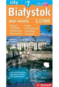 Bia�ystok. Plan miasta Plastik w skali 1:17 000
