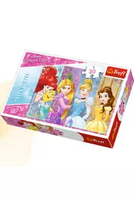 Puzzle 30 el. Bajkowe ksi�niczki Trefl