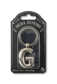 If Silver Letter Keyring - brelok do kluczy litera G