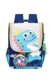 LeanToys Plecak szkolny Dinozaur saszetka z lokomotyw� 21L