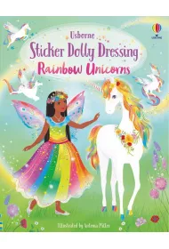 Sticker Dolly Dressing. Rainbow Unicorns wer. angielska