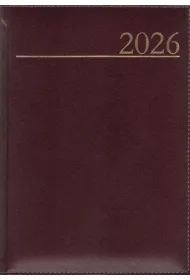 Kalendarz 2026 A5 dzienny Madrid br�zowy